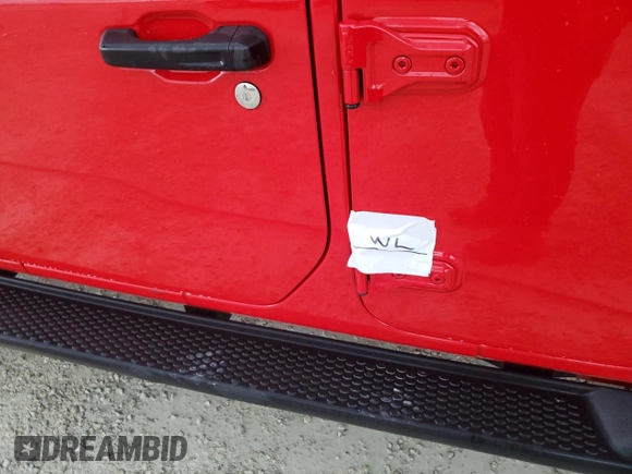 2022 Jeep Wrangler Unlimited Willys with VIN 1C4HJXDN7NW237703, listed as a Copart auction lot 73889984 with Not Provided miles and Non Repairable. Bid and sale history available at DreamBid. Image 12.