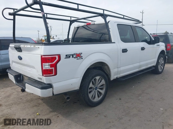 2018 Ford F-150 XL with VIN 1FTEW1EP5JKC55524, listed as a IAAI auction lot 41837730 with 113,058 mi miles. Bid and sale history available at carsss.com. Image 4.