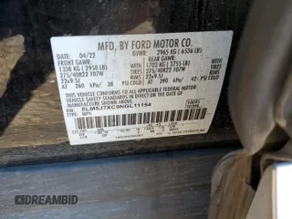 2022 Lincoln Aviator Reserve z VIN 5LM5J7XC9NGL11154, wystawiony jako Copart lot #75211154 z przebiegiem 31 869 mil mil oraz Szkoda całkowita • Salvage title. Historia ofert i sprzedaży dostępna na DreamBid. Obrazek 12.