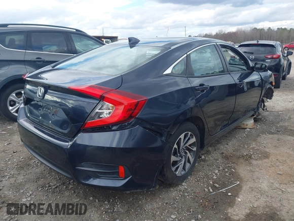2017 Honda Civic Sedan EX with VIN 19XFC2F78HE214884, listed as a IAAI auction lot 41687685 with 124,623 mi miles. Bid and sale history available at carsss.com. Image 4.