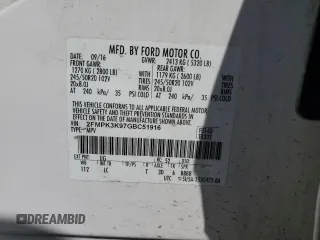 2016 Ford Edge Titanium with VIN 2FMPK3K97GBC51916, listed as a Copart auction lot 47850934 with 94,035 mi miles and Salvage Title. Bid and sale history available at carsss.com. Image 14.