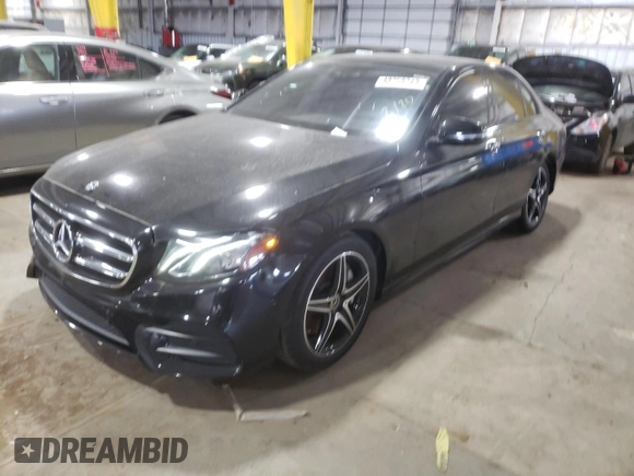 2018 Mercedes-Benz E-Class E 300 with VIN WDDZF4JB3JA390753, listed as a Copart auction lot 40258213 with 56,743 mi miles. Bid and sale history available at carsss.com. Image 1.