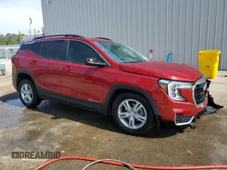 2022 GMC Terrain SLE with VIN 3GKALMEV1NL165741, listed as a Copart auction lot 53350335 with 72,112 mi miles and Salvage title. Bid and sale history available at DreamBid. Image 4.
