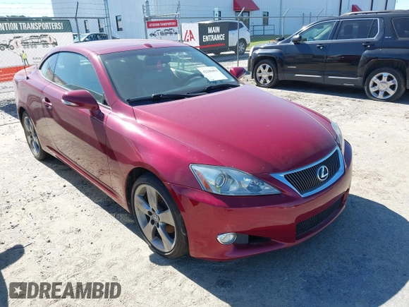 2010 Lexus IS 250 C с VIN JTHFF2C26A2502906, выставлен на аукционе IAAI как лот 42345094 с пробегом 200 600 миль миль и . История ставок и продаж доступна на DreamBid. Изображение 1.