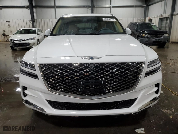 2021 Genesis GV80 Advanced + with VIN KMUHCESC9MU039065, listed as a Copart auction lot 83432074 with 35,450 mi miles and Salvage Title. Bid and sale history available at carsss.com. Image 5.