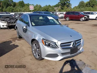 2018 Mercedes-Benz C with VIN WDDWF4KB2JR320325, listed as a IAAI auction lot 40359181 with 58,522 mi miles. Bid and sale history available at carsss.com. Image 1.
