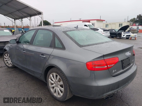2013 Audi A4 Premium with VIN WAUAFAFL3DA111892, listed as a IAAI auction lot 41522139 with 85,454 mi miles. Bid and sale history available at carsss.com. Image 3.