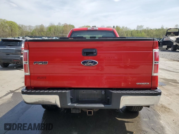 2011 Ford F-150 XL with VIN 1FTMF1EM4BKD18406, listed as a Copart auction lot 54566055 with 95,219 mi miles and Salvage title. Bid and sale history available at DreamBid. Image 6.
