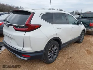 2020 Honda CR-V EX with VIN 2HKRW1H50LH405472, listed as a IAAI auction lot 41502184 with 53,102 mi miles. Bid and sale history available at carsss.com. Image 4.