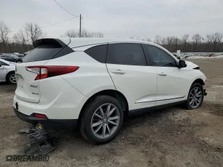 2019 Acura RDX w/Technology Pkg with VIN 5J8TC2H55KL016018, listed as a Copart auction lot 42809245 with 0 mi miles and Salvage Title. Bid and sale history available at carsss.com. Image 3.