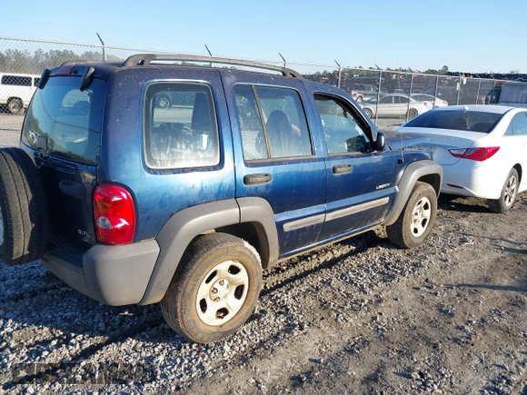 2004 Jeep Liberty Sport with VIN 1J4GK48K24W116576, listed as a IAAI auction lot 41461013 with 233,734 mi miles and . Bid and sale history available at DreamBid. Image 4.