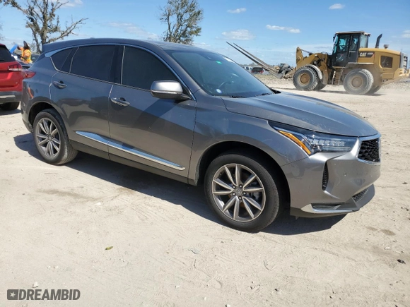 2023 Acura RDX w/Technology Package with VIN 5J8TC1H51PL010217, listed as a Copart auction lot 76632044 with 0 mi miles and Non Repairable. Bid and sale history available at carsss.com. Image 4.
