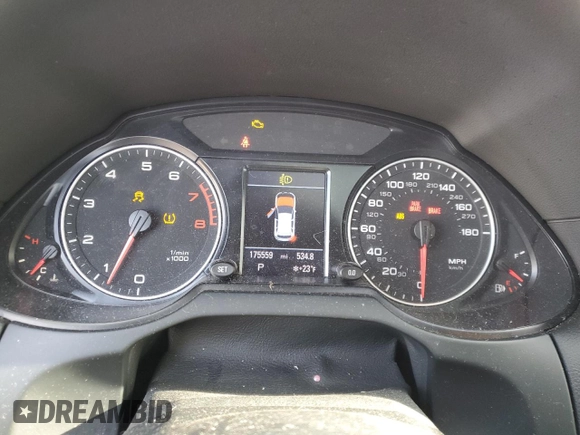 2010 Audi Q5 Prestige with VIN WA1VKAFP3AA040959, listed as a Copart auction lot 45884345 with 175,559 mi miles and Salvage title. Bid and sale history available at DreamBid. Image 9.