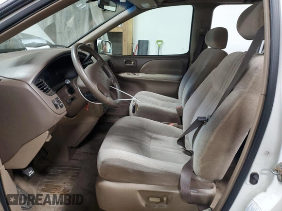 2002 Toyota Sienna LE with VIN 4T3ZF13C22U486259, listed as a Copart auction lot 48804725 with 175,497 mi miles and Salvage Title. Bid and sale history available at carsss.com. Image 7.