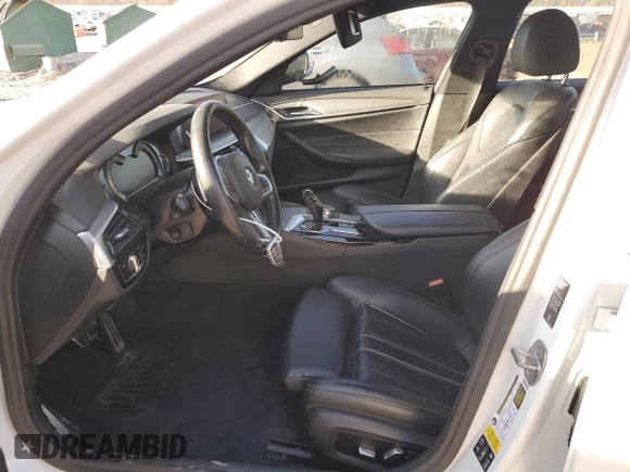 2019 BMW 5 Series 540i xDrive with VIN WBAJE7C59KWW14855, listed as a Copart auction lot 49840104 with 61,705 mi miles and Salvage title. Bid and sale history available at DreamBid. Image 7.