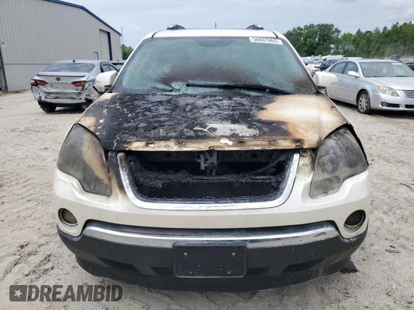 2008 GMC Acadia SLT2 with VIN 1GKEV33758J259384, listed as a Copart auction lot 56007665 with Not provided miles and Salvage title. Bid and sale history available at DreamBid. Image 5.