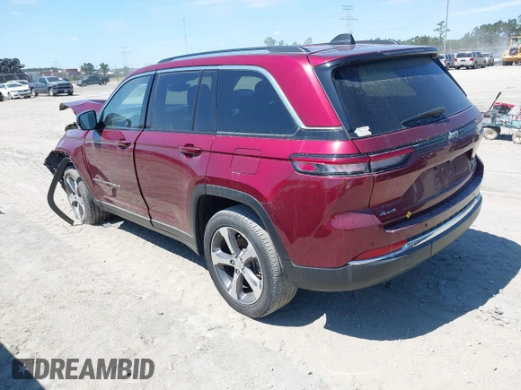 2023 Jeep Grand Cherokee Limited with VIN 1C4RJHBGXPC531390, listed as a IAAI auction lot 42181975 with 21,468 mi miles and . Bid and sale history available at DreamBid. Image 3.