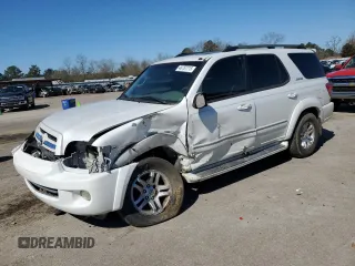 2005 Toyota Sequoia Limited with VIN 5TDZT38A75S250286, listed as a Copart auction lot 48787215 with 210,801 mi miles and Salvage Title. Bid and sale history available at DreamBid. Image 1.