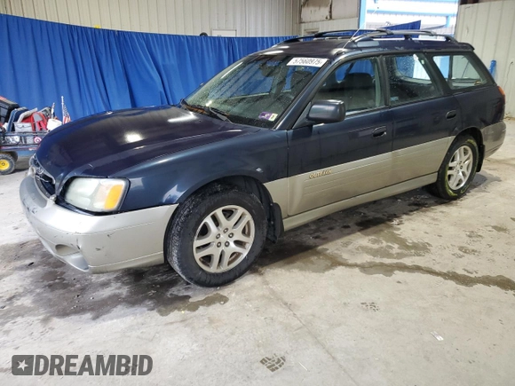 2001 Subaru Legacy Outback with VIN 4S3BH675617678847, listed as a Copart auction lot 57560975 with 170,686 mi miles and Salvage title. Bid and sale history available at DreamBid. Image 1.
