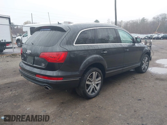 2014 Audi Q7 Premium Plus with VIN WA1LMAFE3ED016102, listed as a IAAI auction lot 40954158 with 129,143 mi miles and . Bid and sale history available at DreamBid. Image 4.