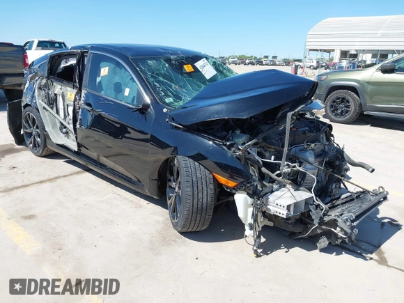 2019 Honda Civic Sport with VIN 19XFC2F89KE051016, listed as a IAAI auction lot 42042322 with 36,775 mi miles and . Bid and sale history available at DreamBid. Image 1.