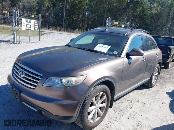 2006 Infiniti FX with VIN JNRAS08W46X208731, listed as a IAAI auction lot 41617864 with 229,235 mi miles and . Bid and sale history available at carsss.com. Image 2.