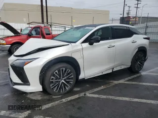 2023 Lexus RZ with VIN JTJAAAAB0PA012559, listed as a Copart auction lot 43993495 with 18,790 mi miles and Salvage Title. Bid and sale history available at carsss.com. Image 1.
