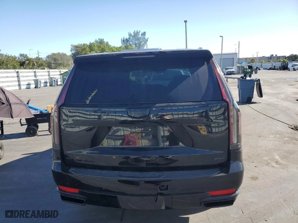 2021 Cadillac Escalade RWD Premium Luxury with VIN 1GYS3BKL4MR430046, listed as a Copart auction lot 83361374 with 57,230 mi miles and Salvage Title. Bid and sale history available at carsss.com. Image 6.