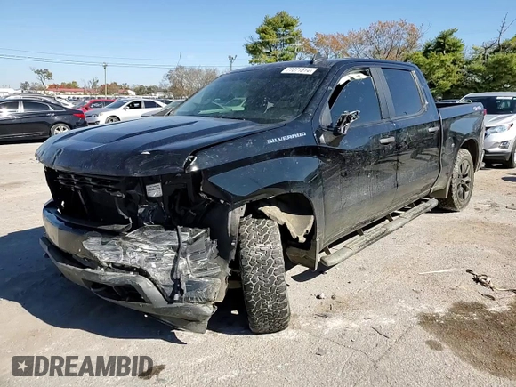 2019 Chevrolet Silverado 1500 Custom with VIN 1GCUYBEFXKZ272377, listed as a Copart auction lot 77071514 with 109,856 mi miles and Salvage Title. Bid and sale history available at DreamBid. Image 11.