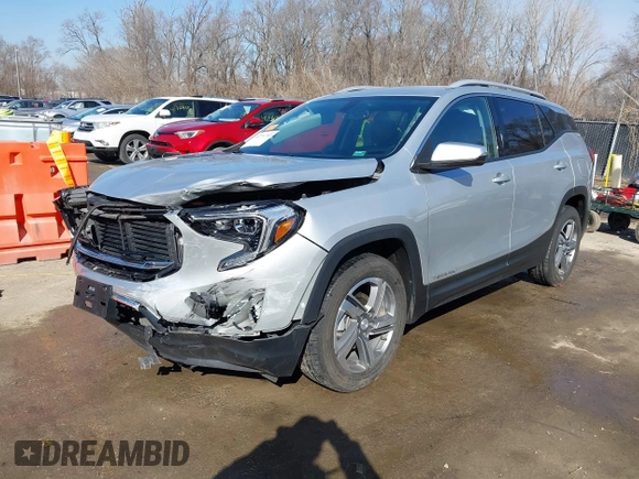 2019 GMC Terrain SLT with VIN 3GKALVEV4KL358841, listed as a IAAI auction lot 41776703 with 56,835 mi miles. Bid and sale history available at carsss.com. Image 18.