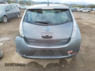 2016 Nissan LEAF S with VIN 1N4BZ0CP1GC313399, listed as a Copart auction lot 38595063 with 43,316 mi miles. Bid and sale history available at carsss.com. Image 6.