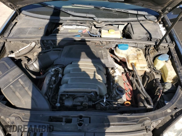 2005 Audi A4 3.2L with VIN WAUDG78EX5A551864, listed as a Copart auction lot 83112454 with 190,960 mi miles and Salvage Title. Bid and sale history available at carsss.com. Image 12.