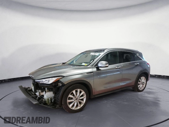 2019 Infiniti QX50 LUXE with VIN 3PCAJ5M33KF122889, listed as a Copart auction lot 50081743 with 36,501 mi miles. Bid and sale history available at carsss.com. Image 1.