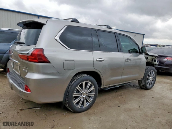 2017 Lexus LX with VIN JTJHY7AX0H4228050, listed as a Copart auction lot 50834635 with 74,028 mi miles and Salvage Title. Bid and sale history available at carsss.com. Image 3.