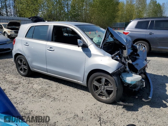 2013 Scion xD with VIN JTKKUPB45D1037222, listed as a Copart auction lot 53189385 with 0 mi miles and Salvage Title. Bid and sale history available at carsss.com. Image 4.