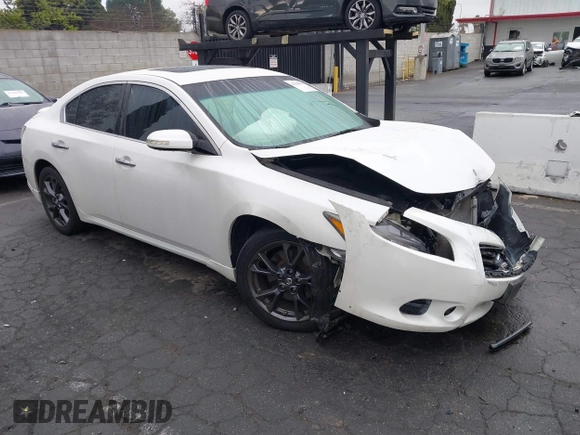 2014 Nissan Maxima S with VIN 1N4AA5AP6EC453903, listed as a IAAI auction lot 41194551 with 75,126 mi miles and . Bid and sale history available at DreamBid. Image 1.