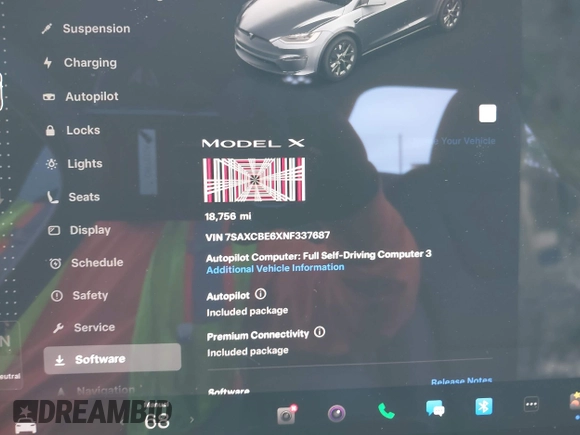 2022 Tesla Model X Plaid with VIN 7SAXCBE6XNF337687, listed as a IAAI auction lot 42035097 with 18,756 mi miles and . Bid and sale history available at DreamBid. Image 7.