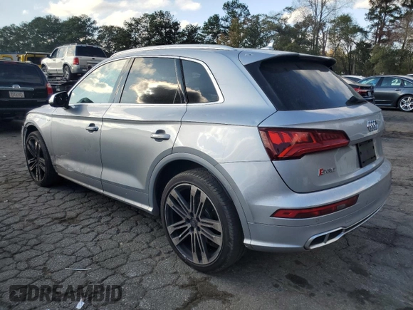 2018 Audi SQ5 with VIN WA1C4BFY9J2110569, listed as a Copart auction lot 79781664 with 71,841 mi miles and Salvage Title. Bid and sale history available at DreamBid. Image 2.