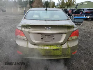 2012 Hyundai Accent GLS with VIN KMHCU4AE9CU169476, listed as a Copart auction lot 48805265 with 170,008 mi miles and Clean Title. Bid and sale history available at carsss.com. Image 6.