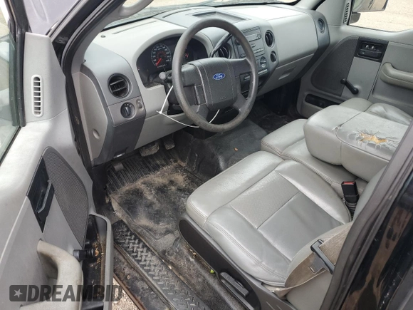 2007 Ford F-150 XL with VIN 1FTPX12V37FB11738, listed as a Copart auction lot 57666005 with 117,047 mi miles and Clean title. Bid and sale history available at DreamBid. Image 8.