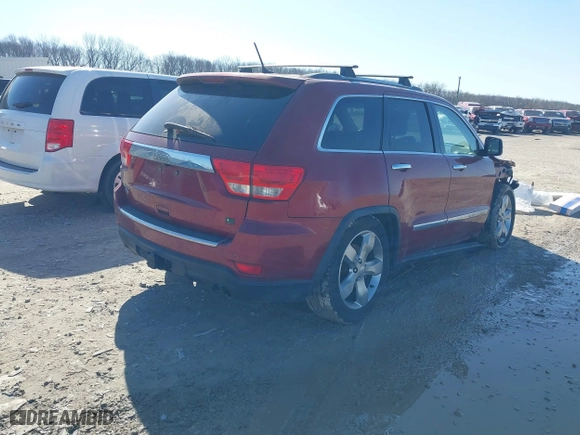 2012 Jeep Grand Cherokee Overland with VIN 1C4RJFCTXCC166770, listed as a IAAI auction lot 41833086 with 175,656 mi miles. Bid and sale history available at carsss.com. Image 4.