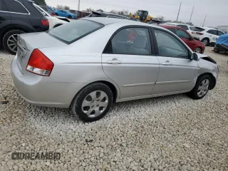 2009 Kia Spectra SX with VIN KNAFE221195656606, listed as a Copart auction lot 84694524 with Not Provided miles and Salvage Title. Bid and sale history available at carsss.com. Image 3.
