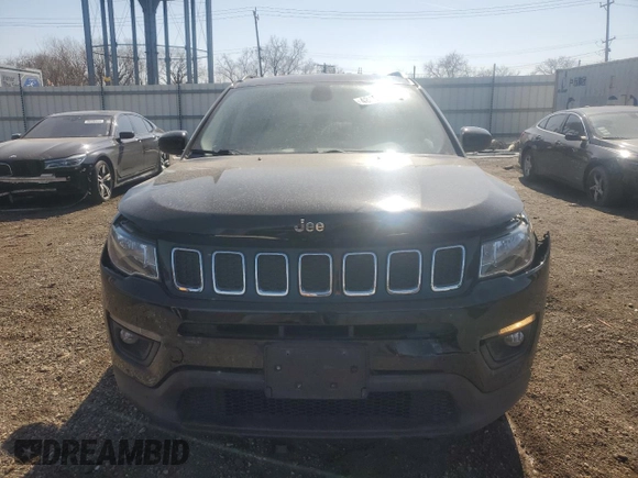 2017 Jeep Compass Latitude with VIN 3C4NJDBB3HT651453, listed as a Copart auction lot 48102715 with 69,410 mi miles and Salvage Title. Bid and sale history available at carsss.com. Image 5.