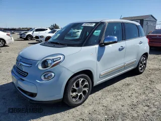 2014 FIAT 500L Lounge with VIN ZFBCFACH4EZ006747, listed as a Copart auction lot 48340385 with 103,409 mi miles and Salvage Title. Bid and sale history available at DreamBid. Image 1.