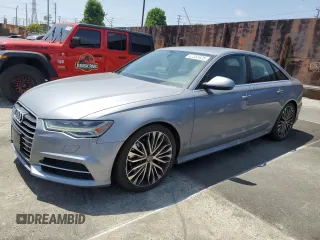 2016 Audi A6 Premium Plus with VIN WAUGFAFC1GN135499, listed as a Copart auction lot 62255425 with 121,815 mi miles and Clean title. Bid and sale history available at DreamBid. Image 1.