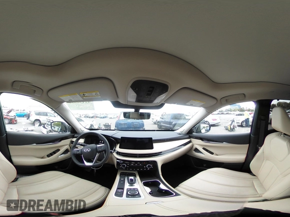 2025 Infiniti QX60 Sensory with VIN 5N1AL1GS6SC330036, listed as a IAAI auction lot 42193990 with 5,403 mi miles and . Bid and sale history available at DreamBid. Image 20.
