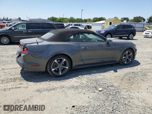 2015 Ford Mustang V6 with VIN 1FATP8EM9F5326609, listed as a Copart auction lot 59942165 with 42,958 mi miles and Salvage title. Bid and sale history available at DreamBid. Image 3.