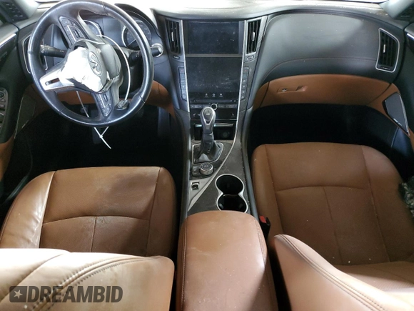 2021 Infiniti Q50 Signature Edition with VIN JN1EV7CP5MM705970, listed as a Copart auction lot 87705365 with Not provided miles and Salvage title. Bid and sale history available at DreamBid. Image 8.