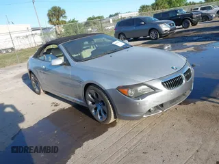2006 BMW 6 Series 650Ci with VIN WBAEK13446CN77929, listed as a IAAI auction lot 41853425 with 133,515 mi miles. Bid and sale history available at carsss.com. Image 1.