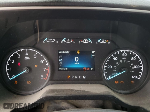 2021 Ford F-150 XL with VIN 1FTMF1C56MKD81988, listed as a Copart auction lot 51101275 with 94,531 mi miles and Salvage title. Bid and sale history available at DreamBid. Image 9.